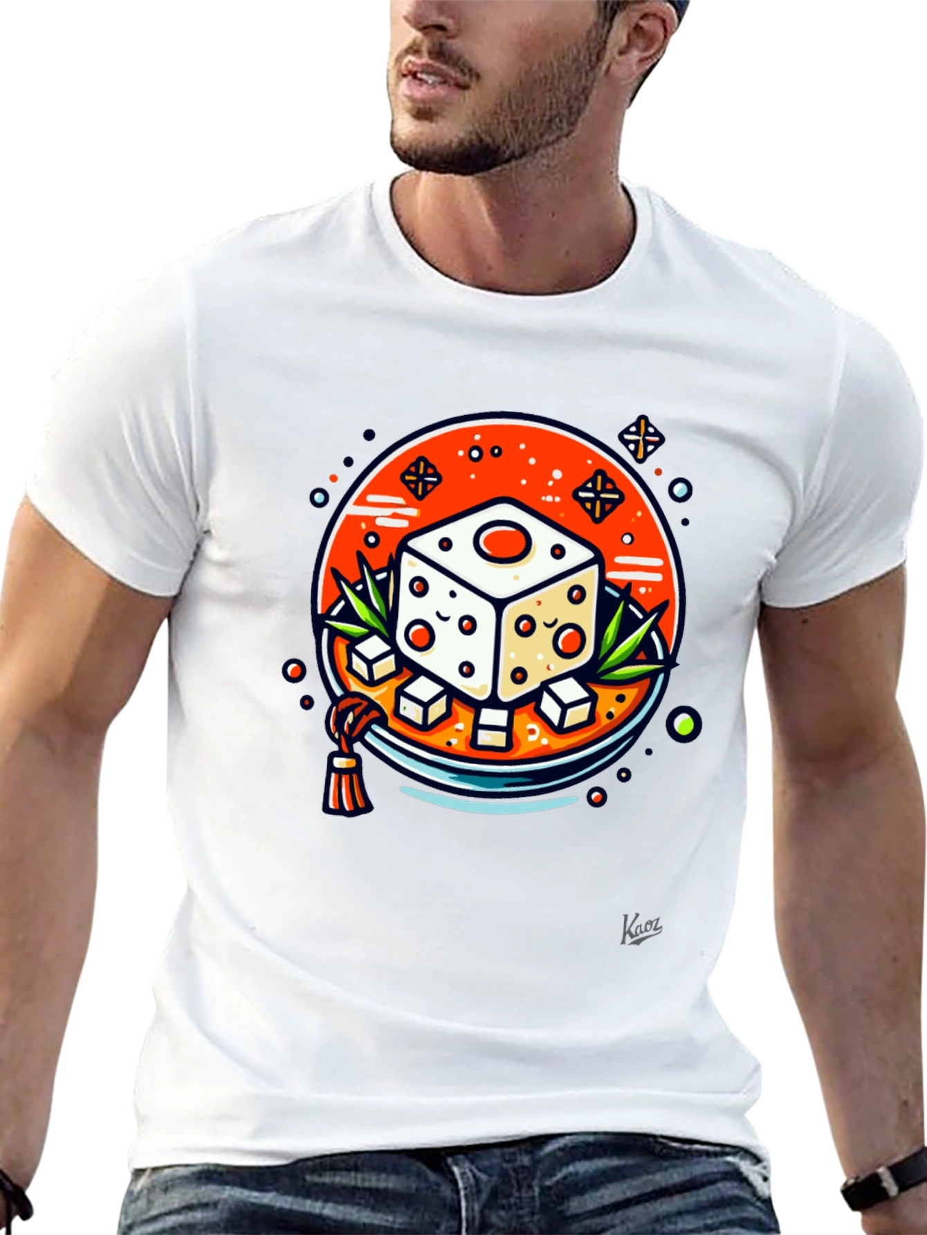 Dice Foodie T-Shirt - Unique Graphic Tee