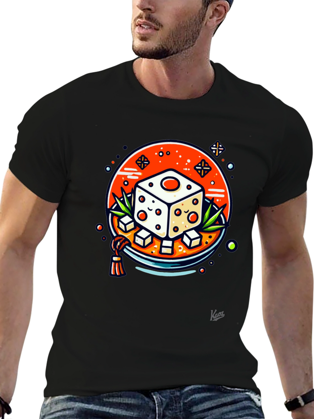 Dice Foodie T-Shirt - Unique Graphic Tee
