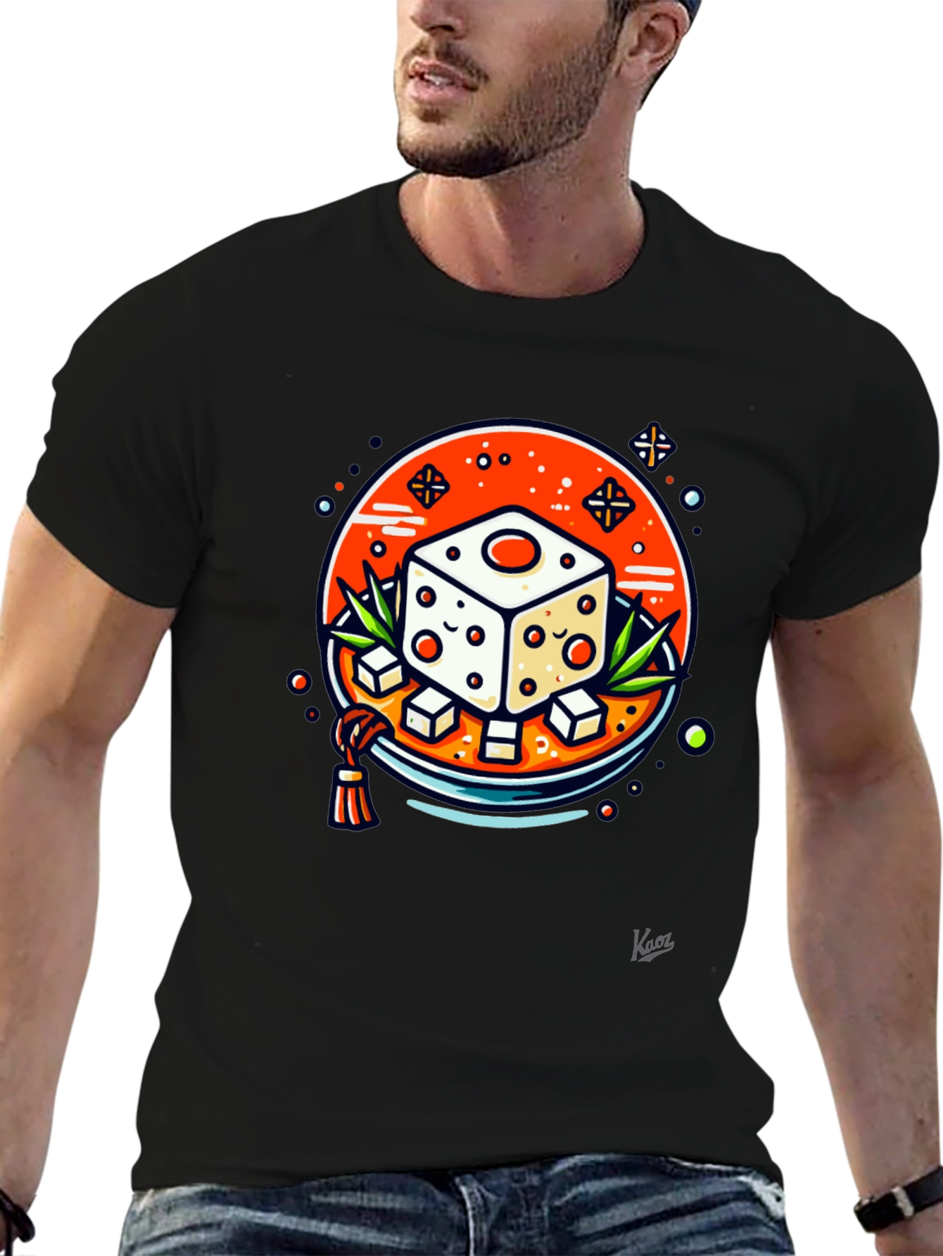 Dice Foodie T-Shirt - Unique Graphic Tee
