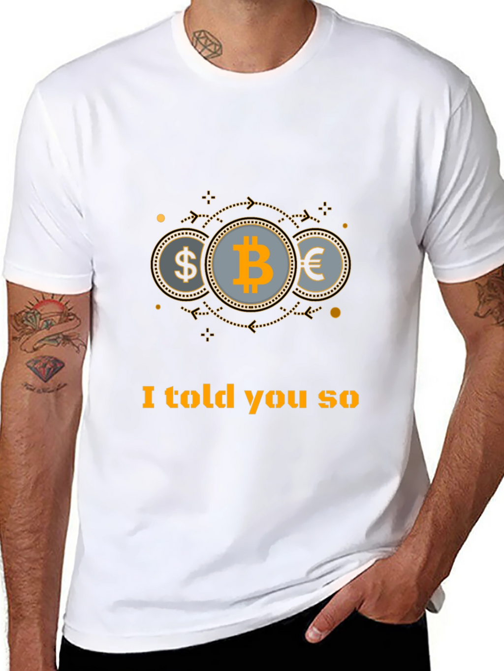Bitcoin Told You So Black T-Shirt