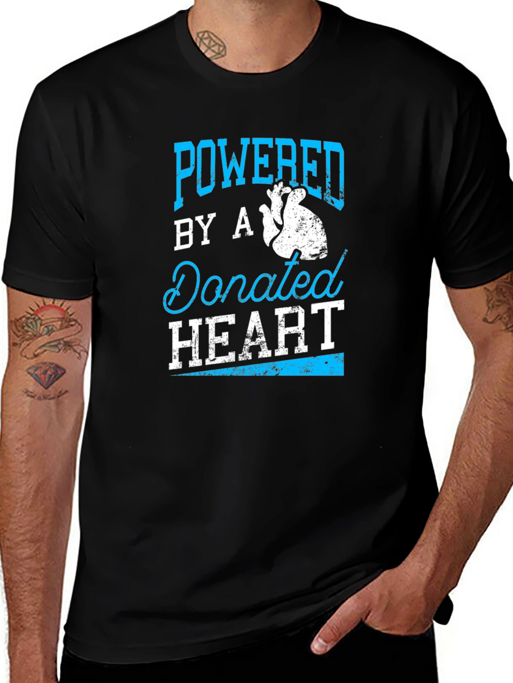 Powered By A Donated Heart T-Shirt