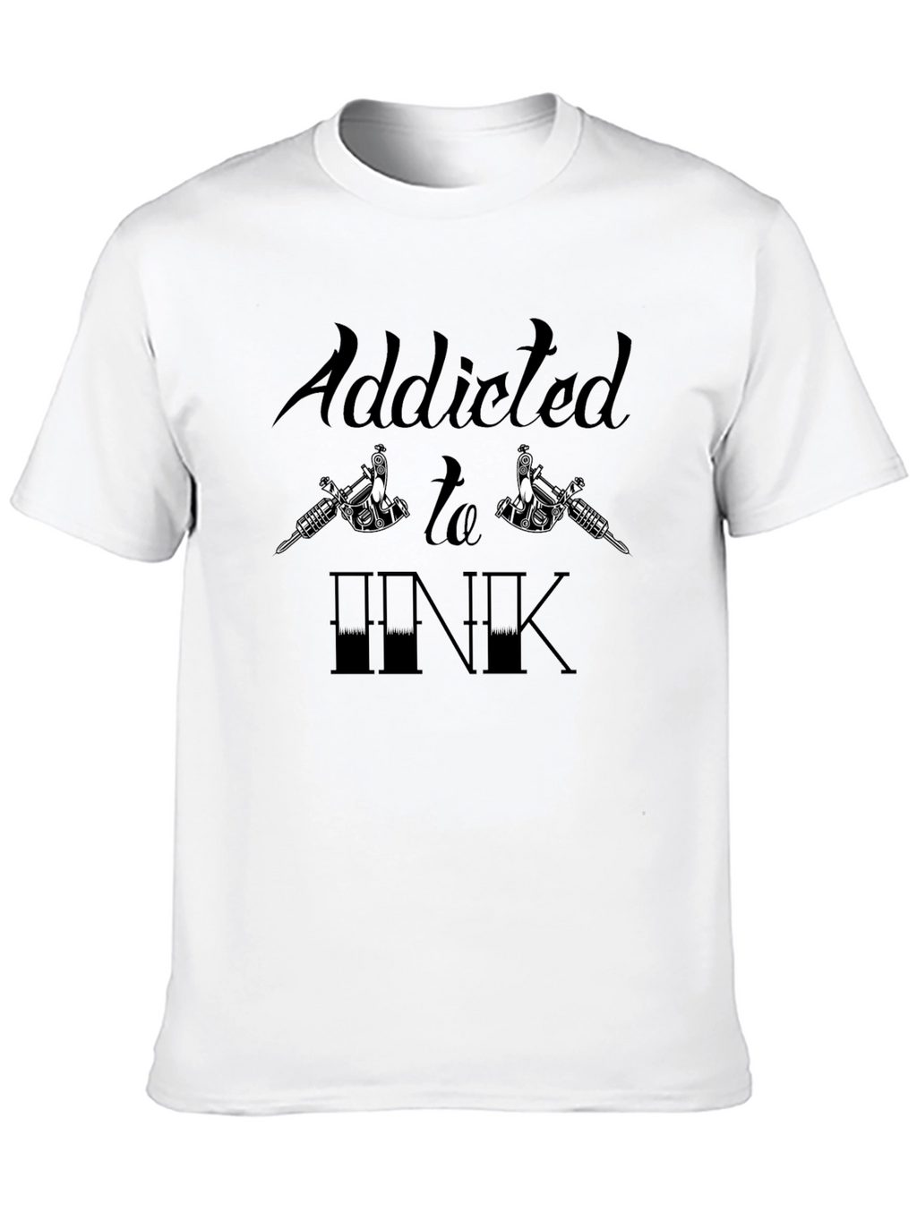 Addicted to Ink Graphic Tee - Tattoo Lover T-Shirt