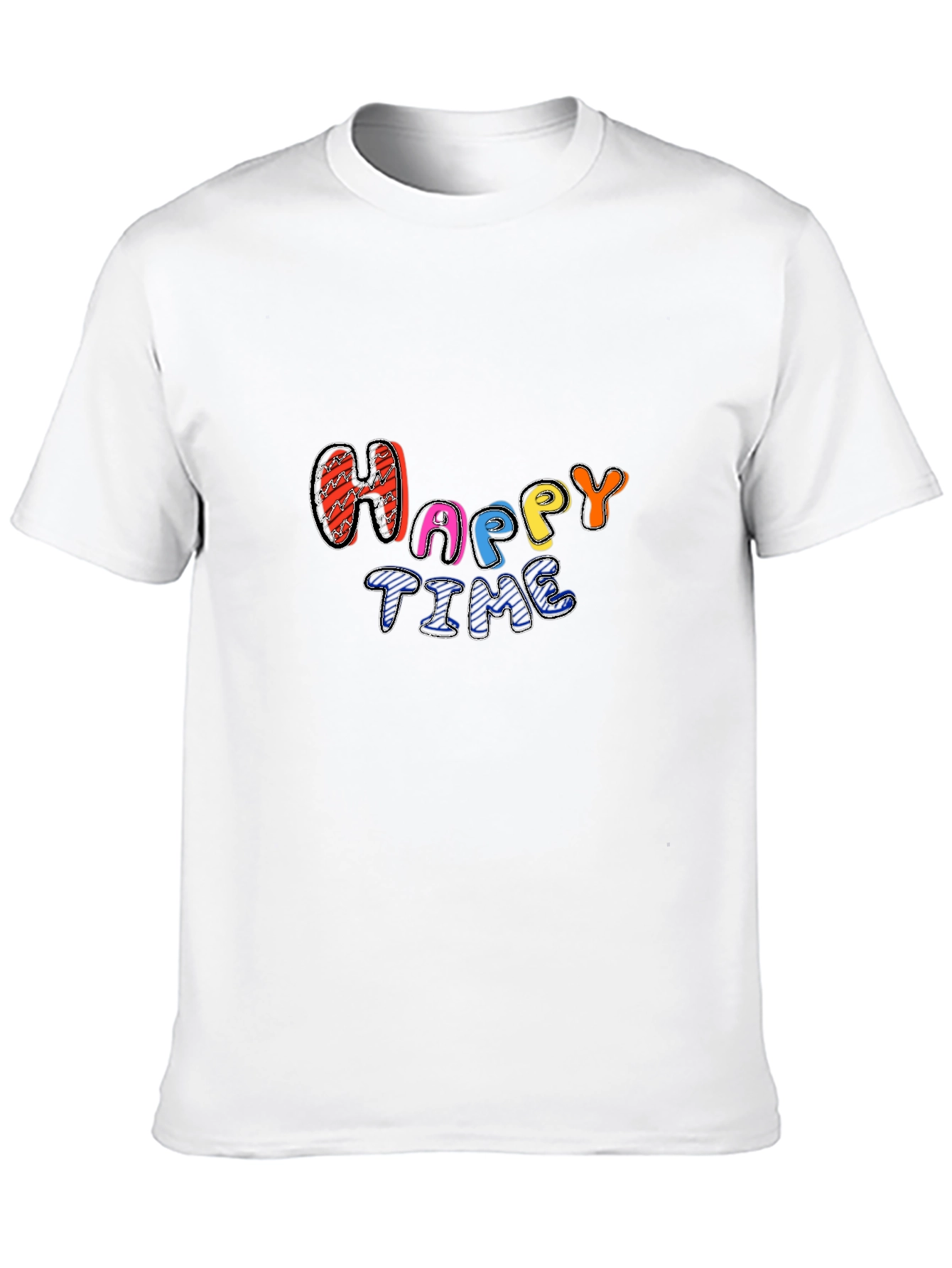 Happy Time Black Tee