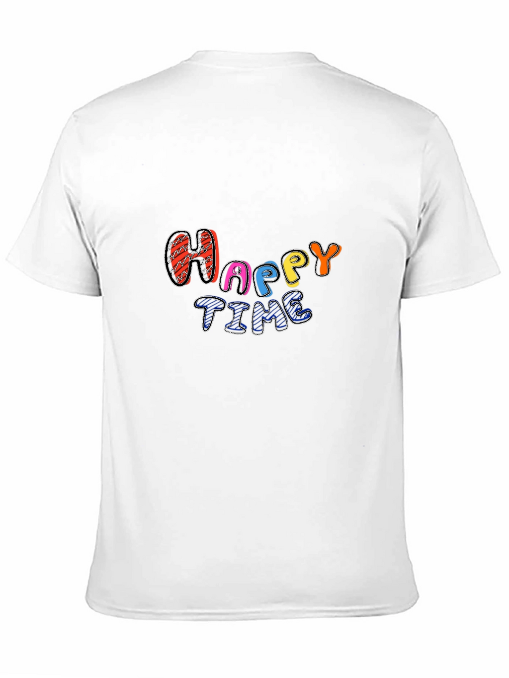 Happy Time Black Tee
