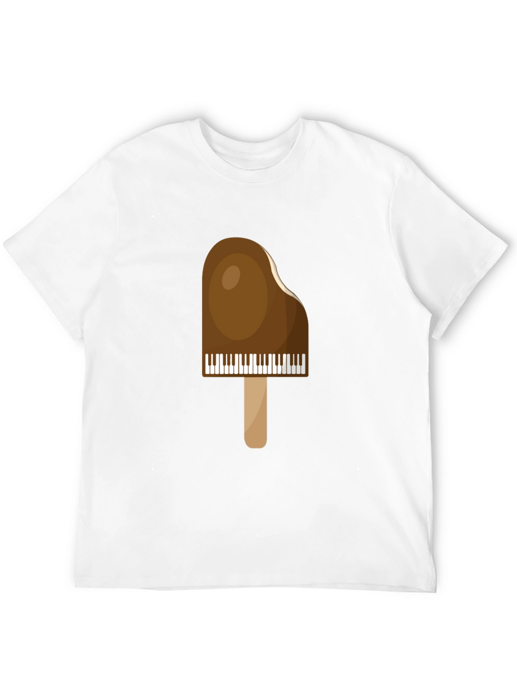 Piano Popsicle Graphic T-Shirt - Novelty Music Tee