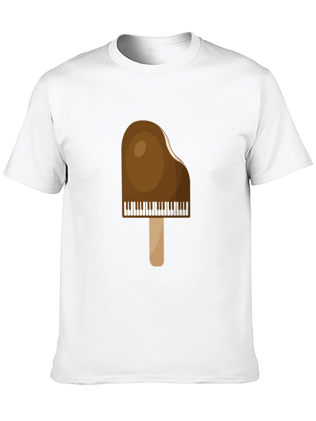 Piano Popsicle Graphic T-Shirt - Novelty Music Tee