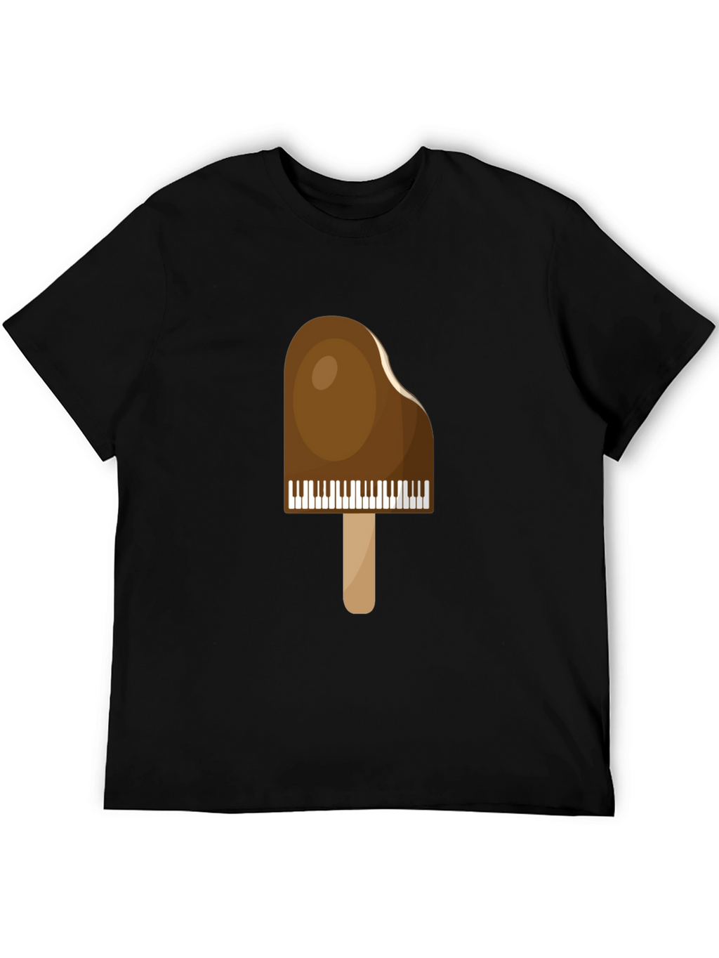 Piano Popsicle Graphic T-Shirt - Novelty Music Tee