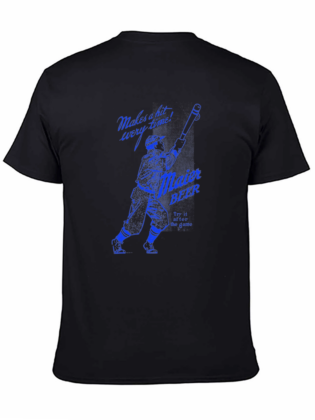 Maier Beer Baseball Graphic Tee - Black