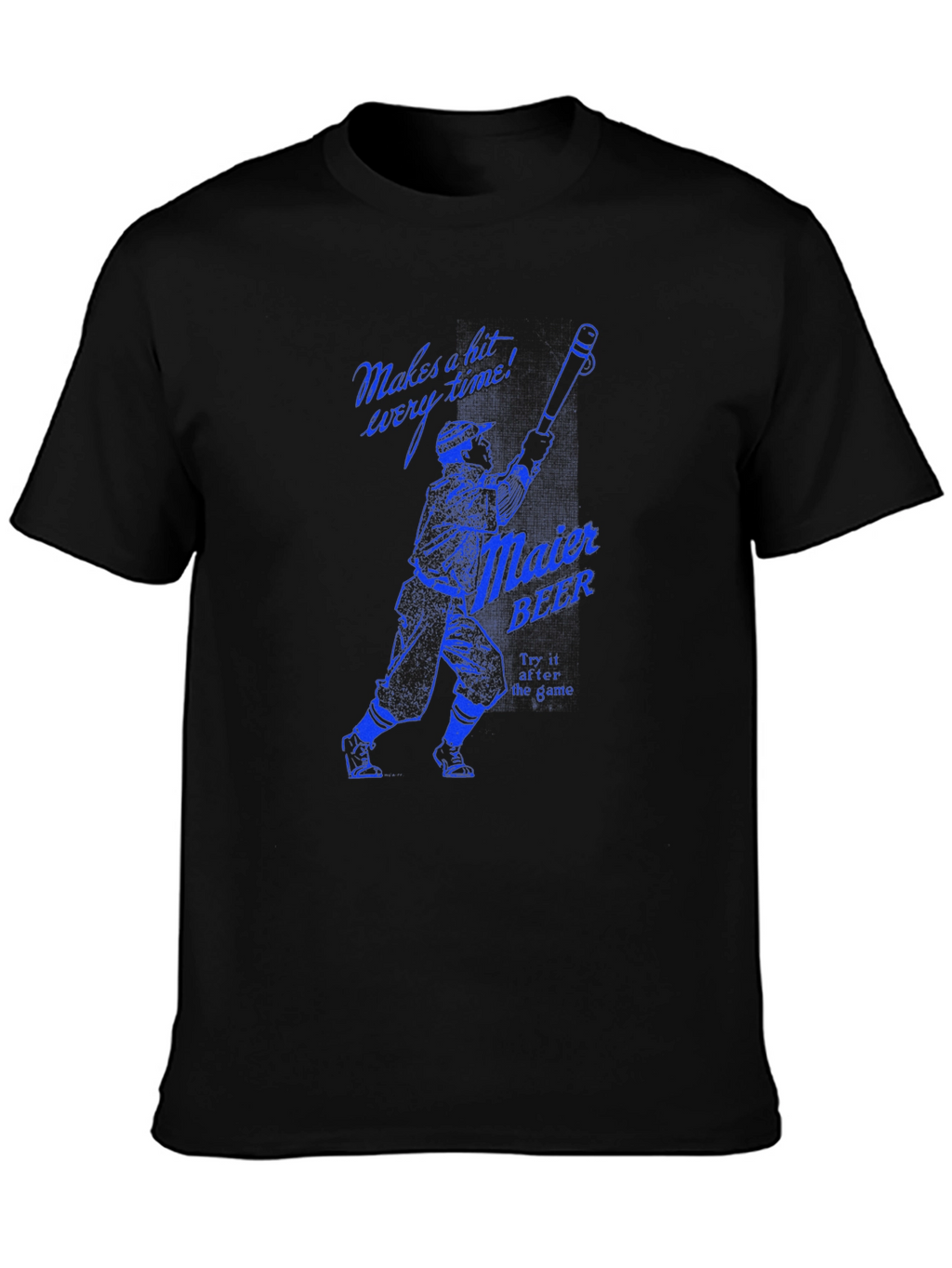 Maier Beer Baseball Graphic Tee - Black