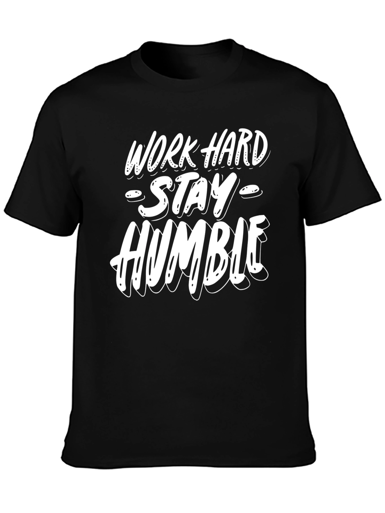 Work Hard Stay Humble Graphic Tee - Mens Casual Shirt