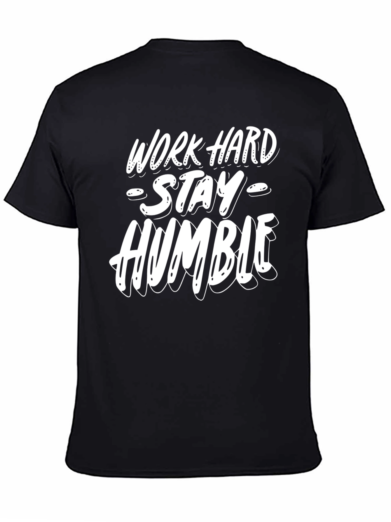Work Hard Stay Humble Graphic Tee - Mens Casual Shirt