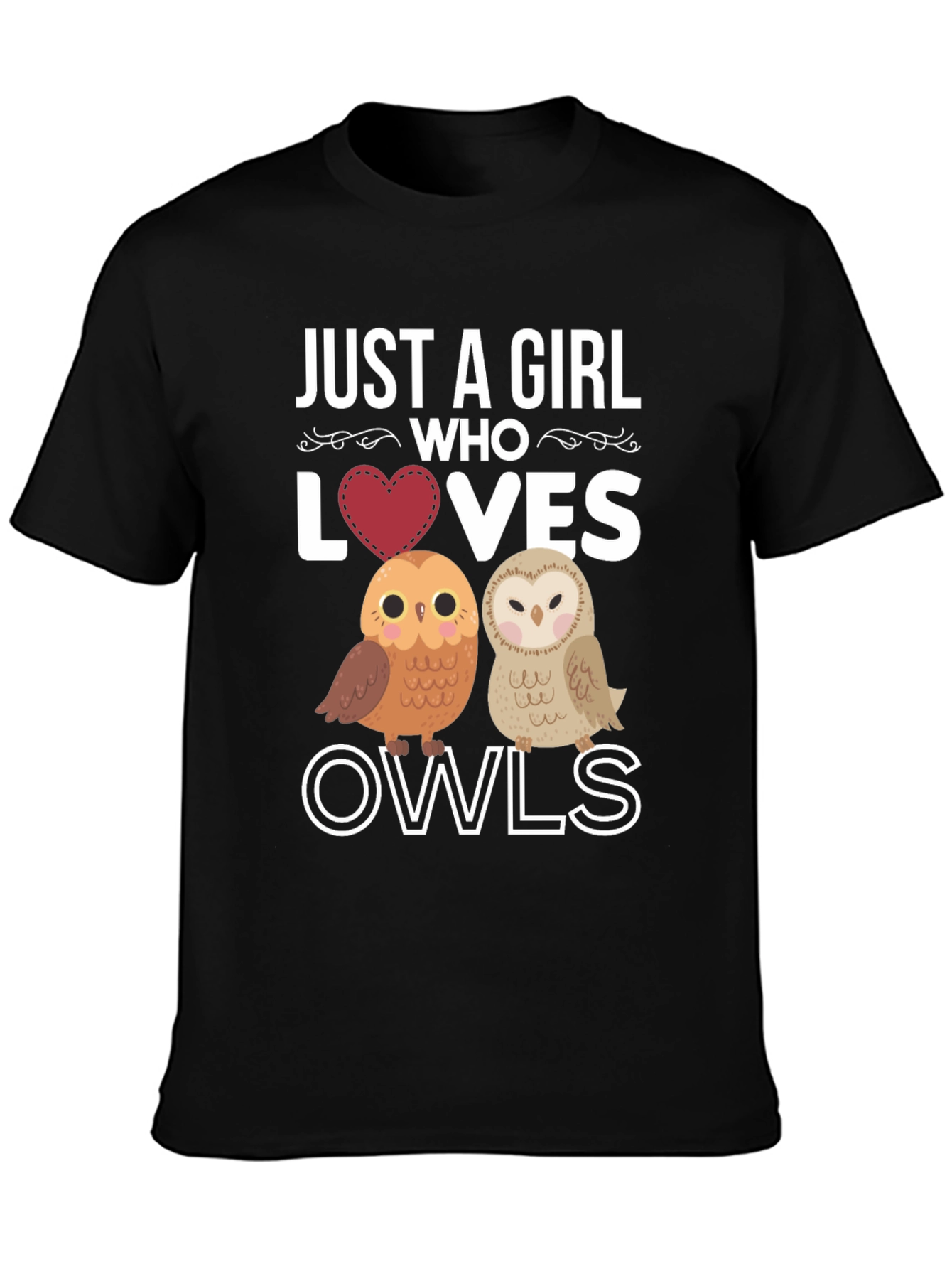 Just a Girl Who Loves Owls T-Shirt