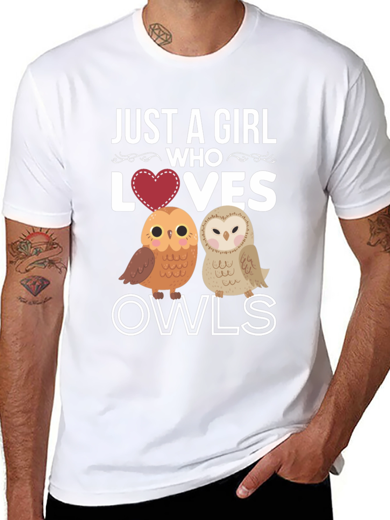Just a Girl Who Loves Owls T-Shirt
