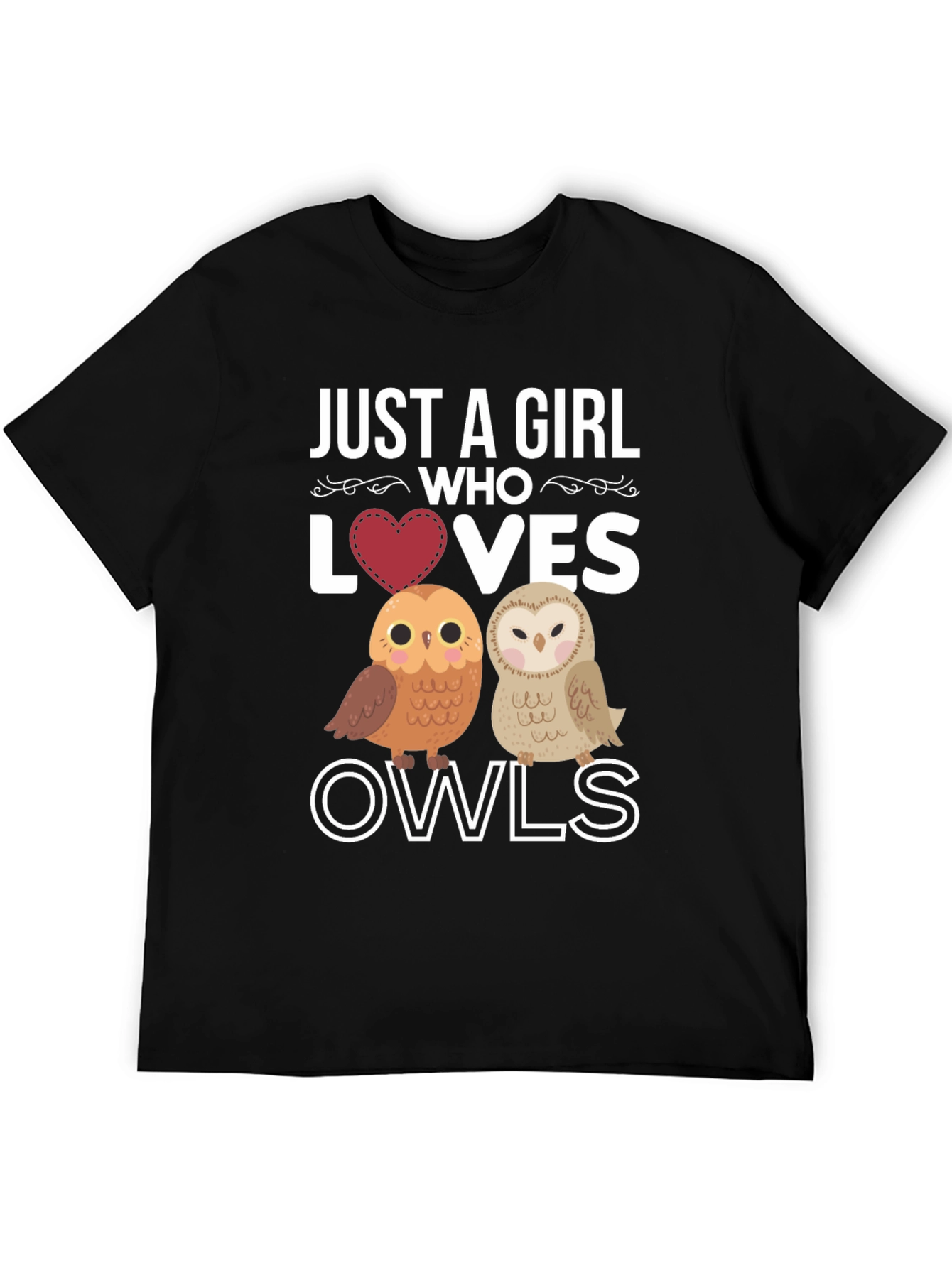Just a Girl Who Loves Owls T-Shirt