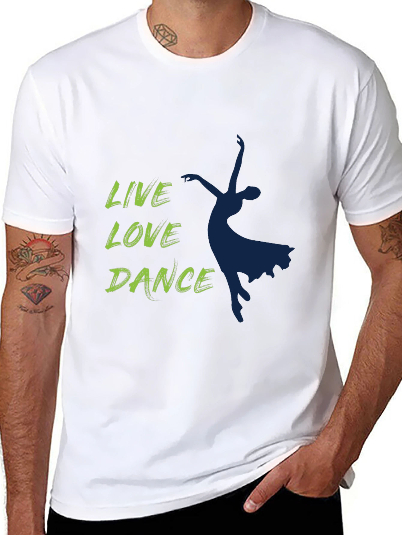 Live Love Dance Graphic Tee - Stylish Dancer T-Shirt