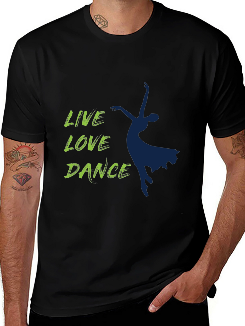 Live Love Dance Graphic Tee - Stylish Dancer T-Shirt