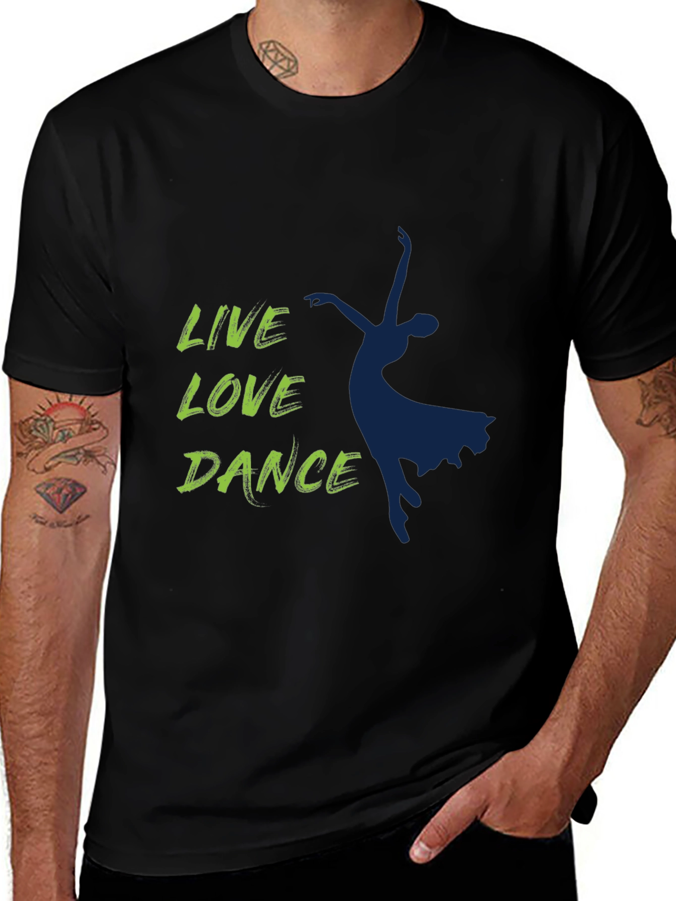 Live Love Dance Graphic Tee - Stylish Dancer T-Shirt