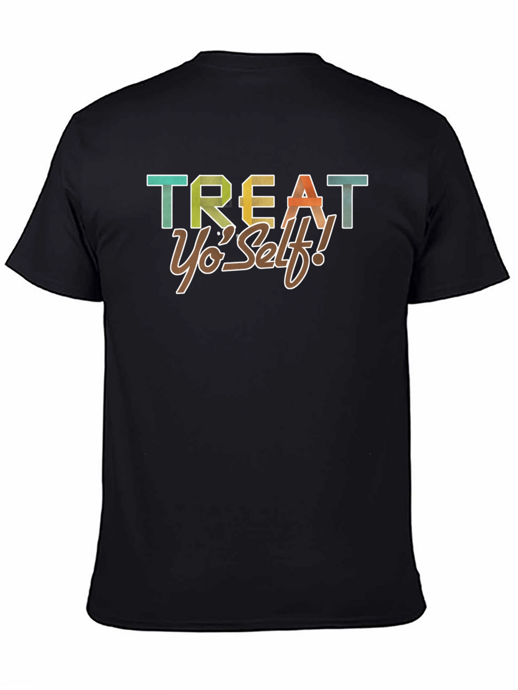 Treat Yo Self! Graphic Tee - Black