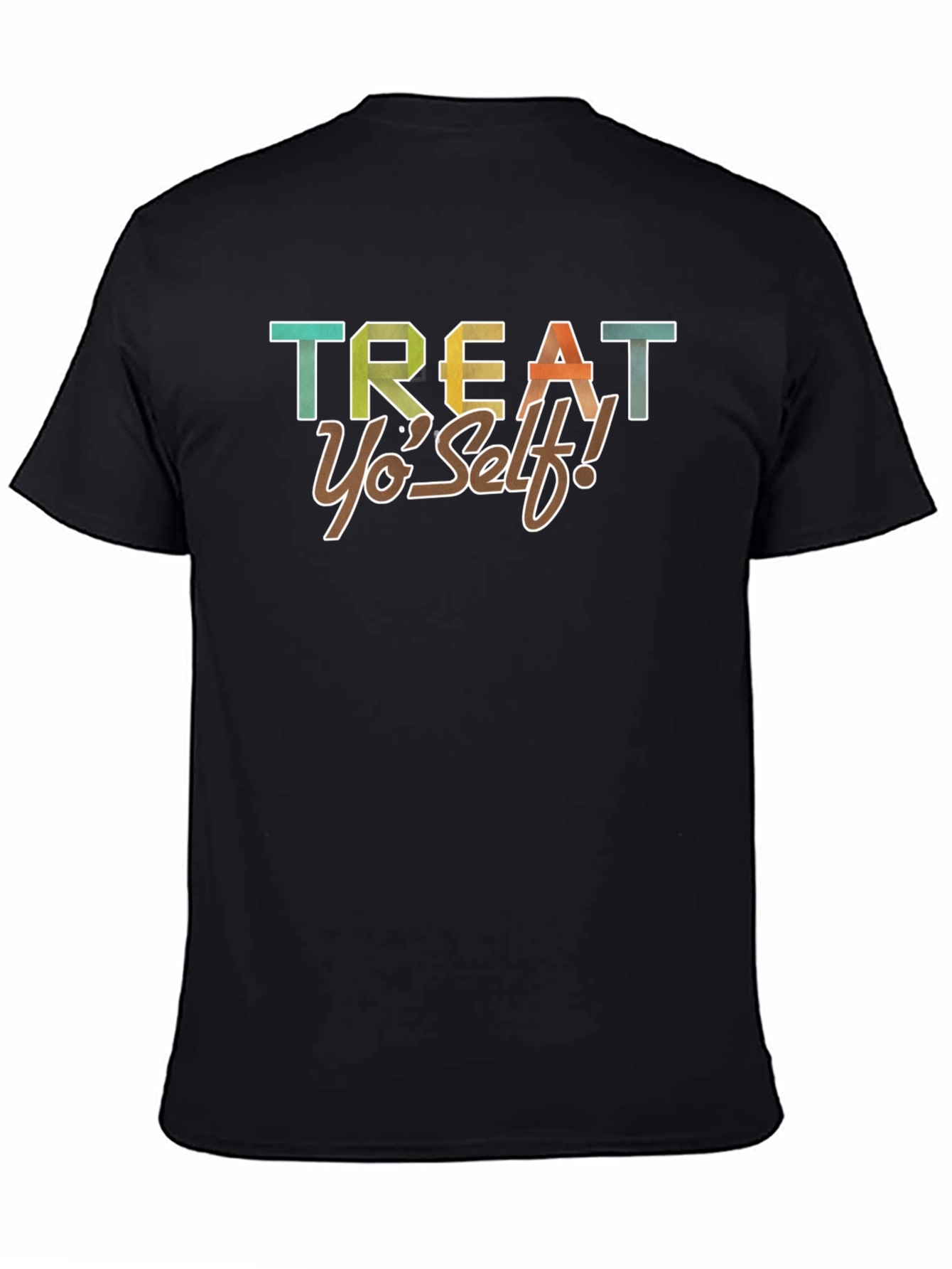 Treat Yo Self! Graphic Tee - Black
