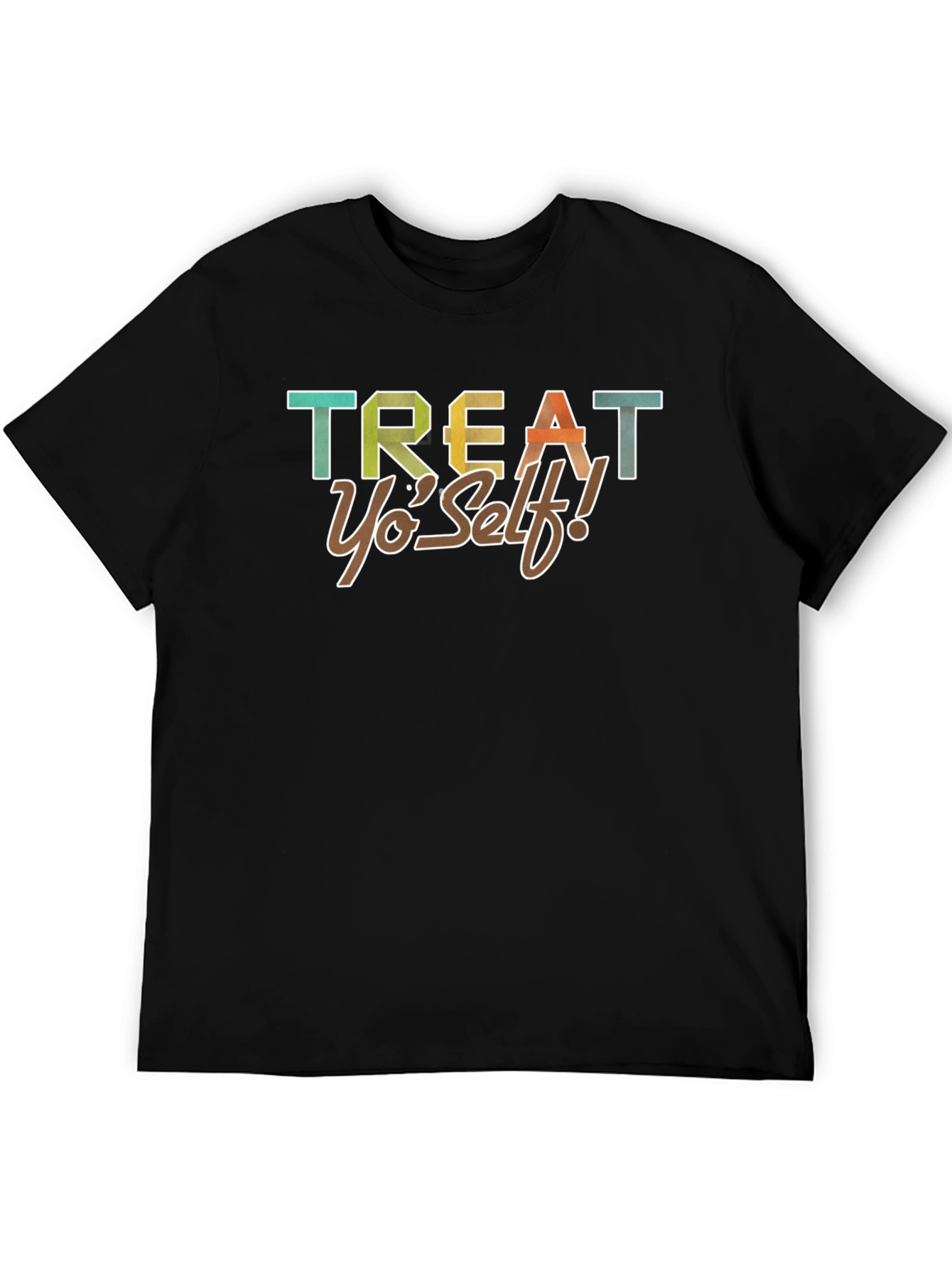 Treat Yo Self! Graphic Tee - Black