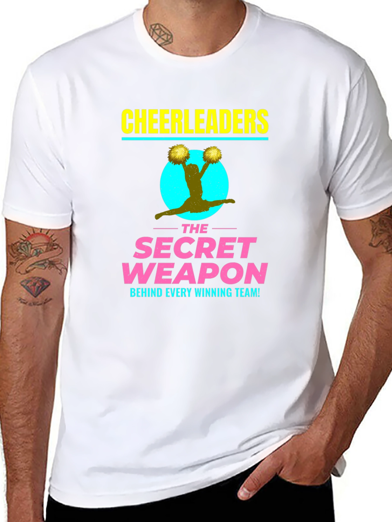 Cheerleader Secret Weapon T-Shirt - Black
