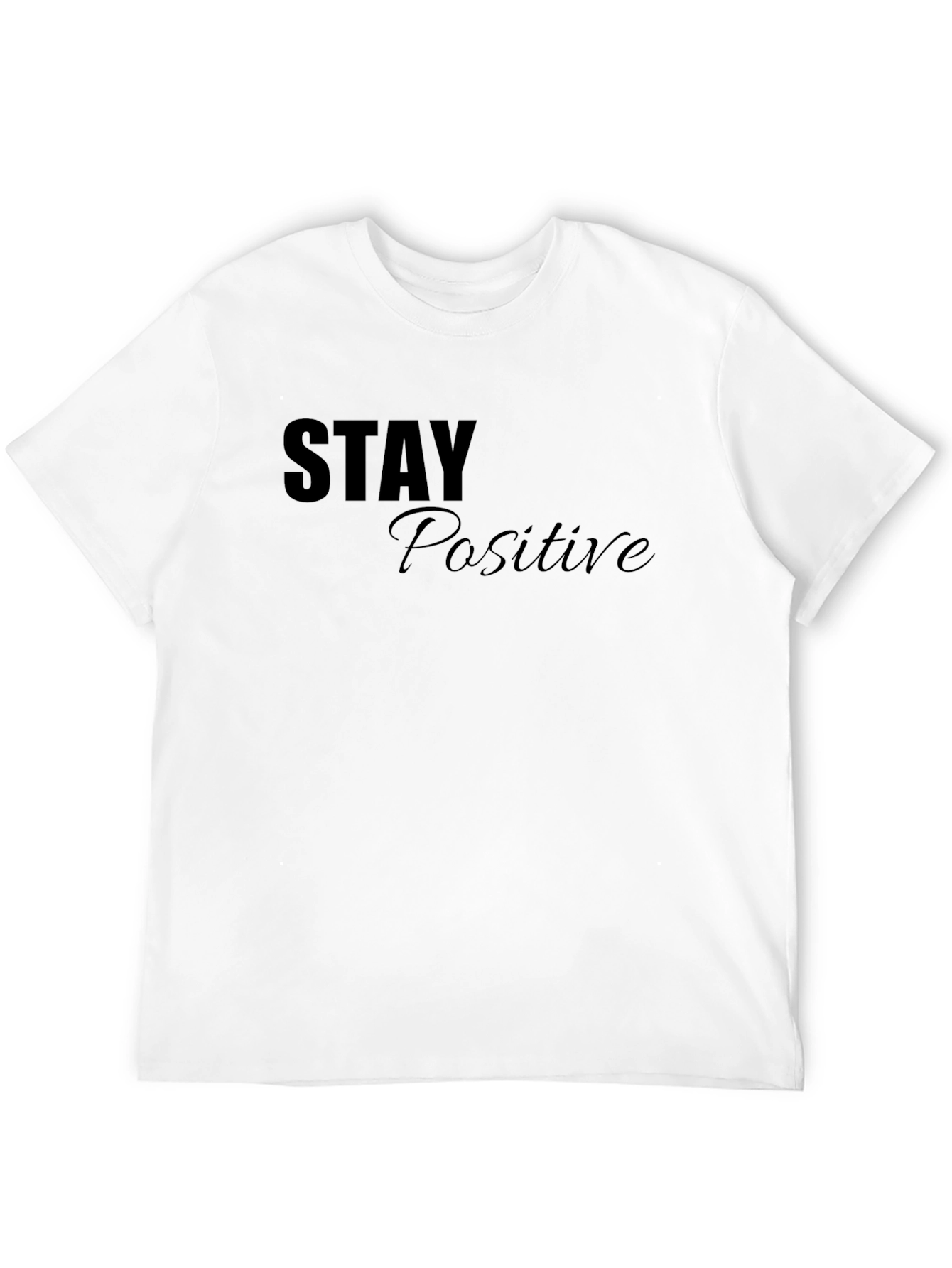Stay Positive Graphic T-Shirt - Mens Black Tee