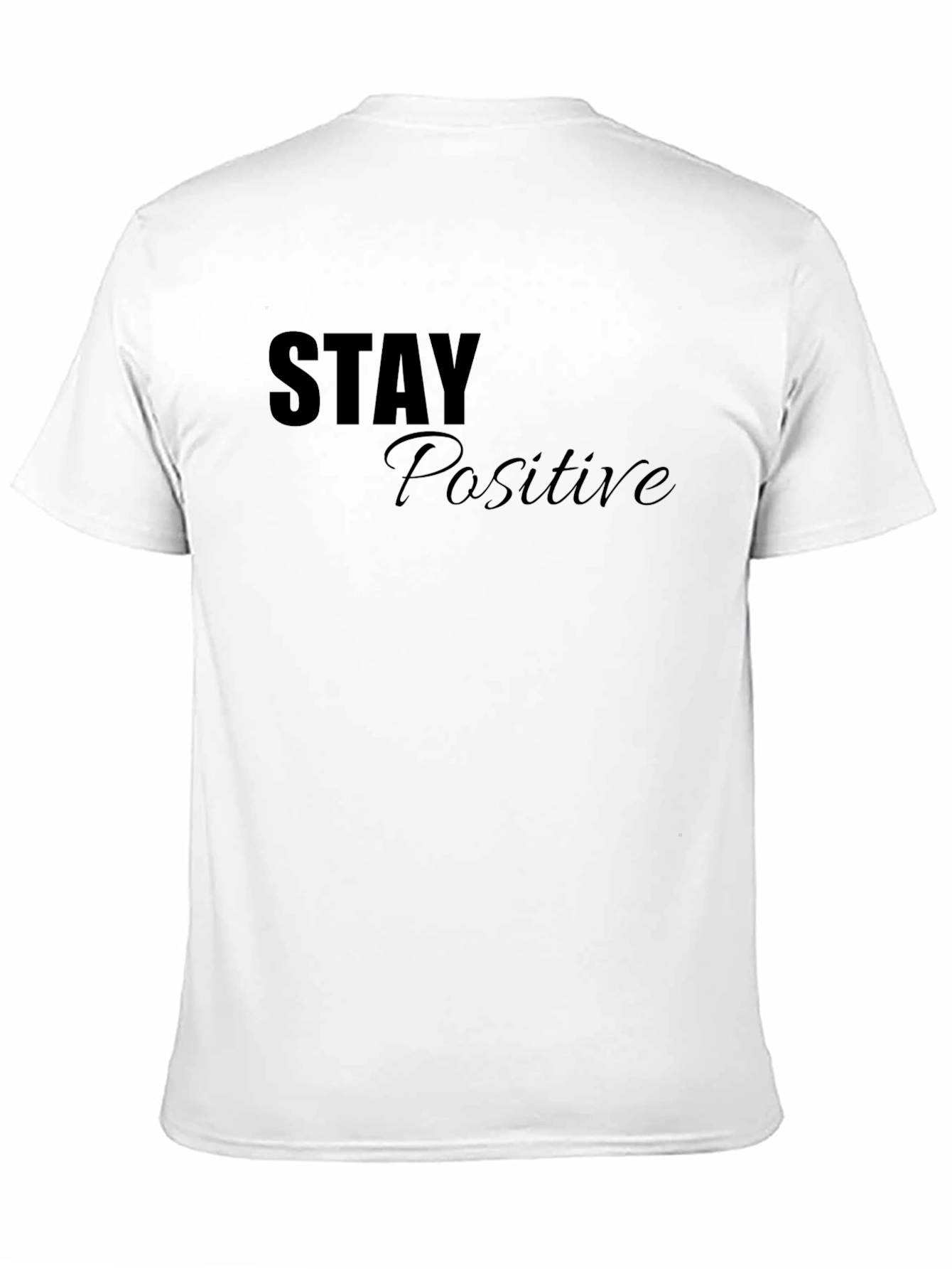 Stay Positive Graphic T-Shirt - Mens Black Tee