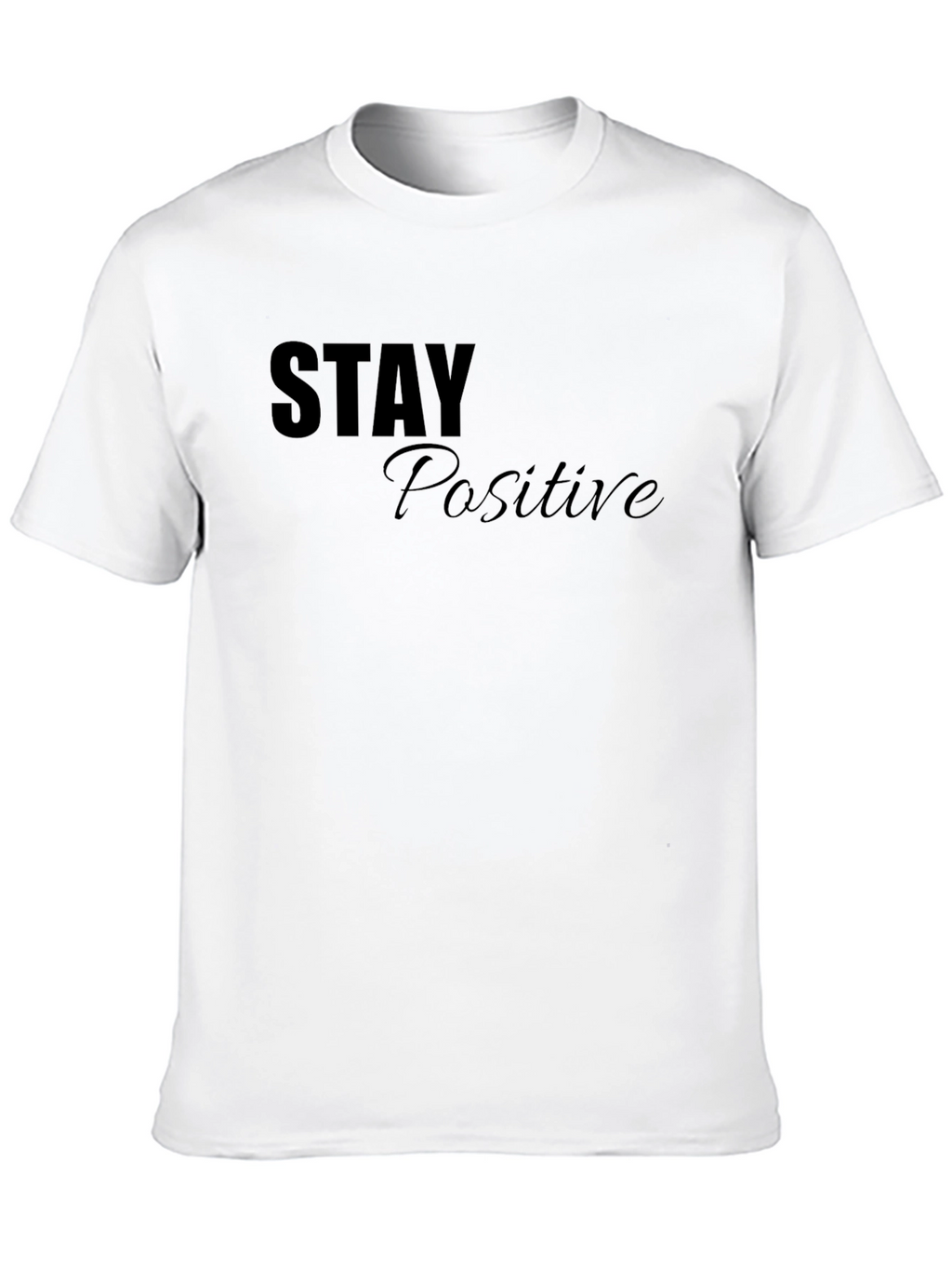 Stay Positive Graphic T-Shirt - Mens Black Tee