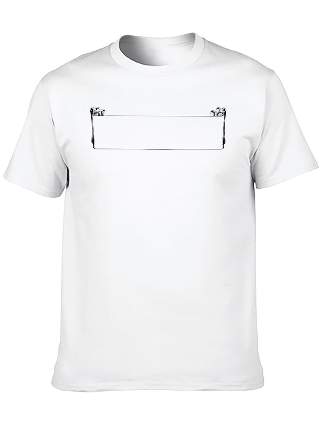 Mens Basic Black Crew Neck T-Shirt