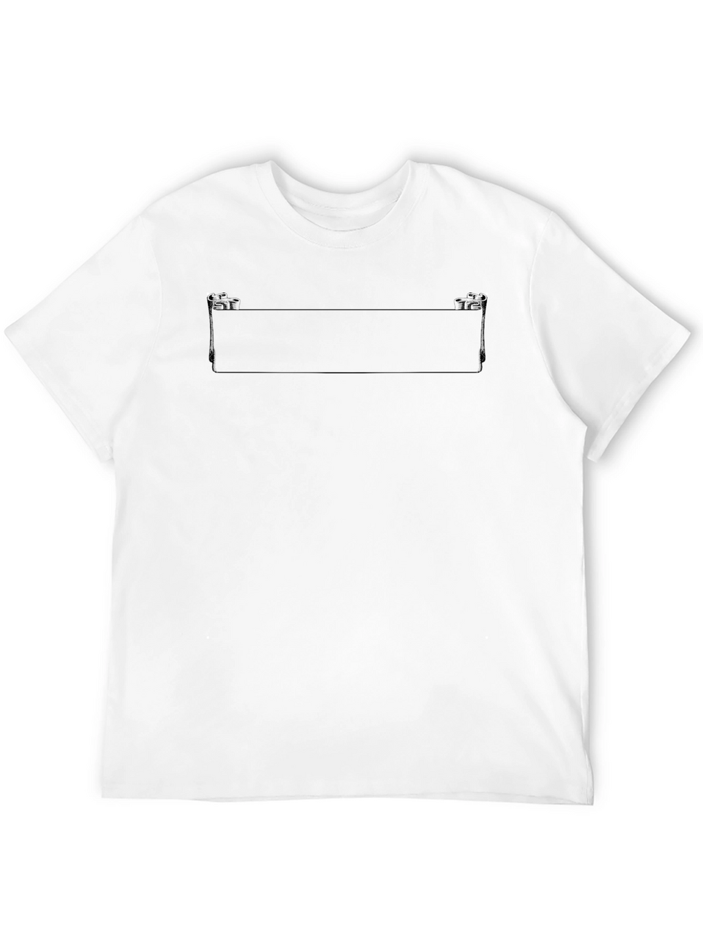 Mens Basic Black Crew Neck T-Shirt