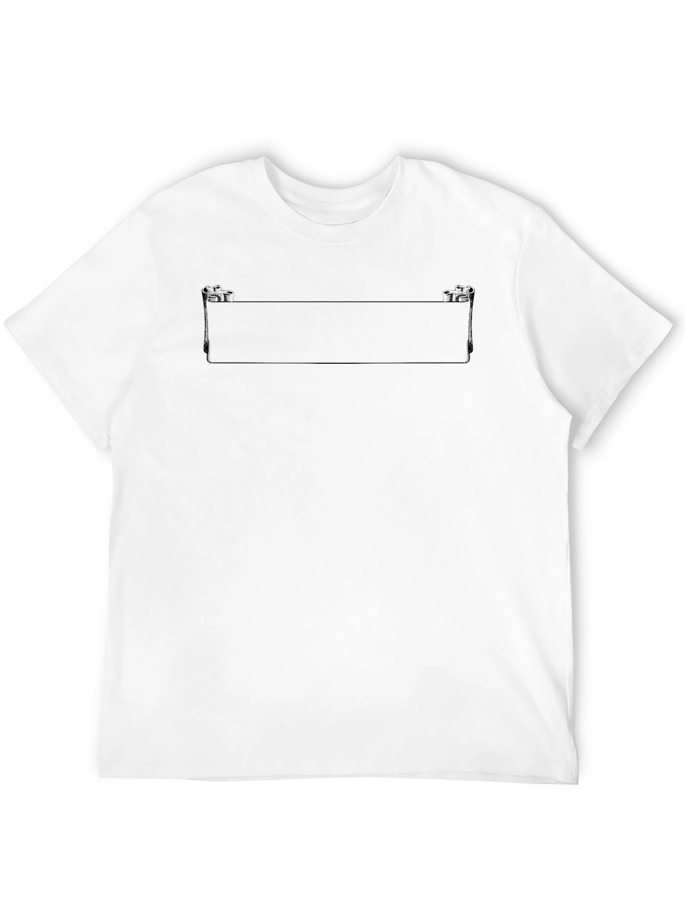 Mens Basic Black Crew Neck T-Shirt