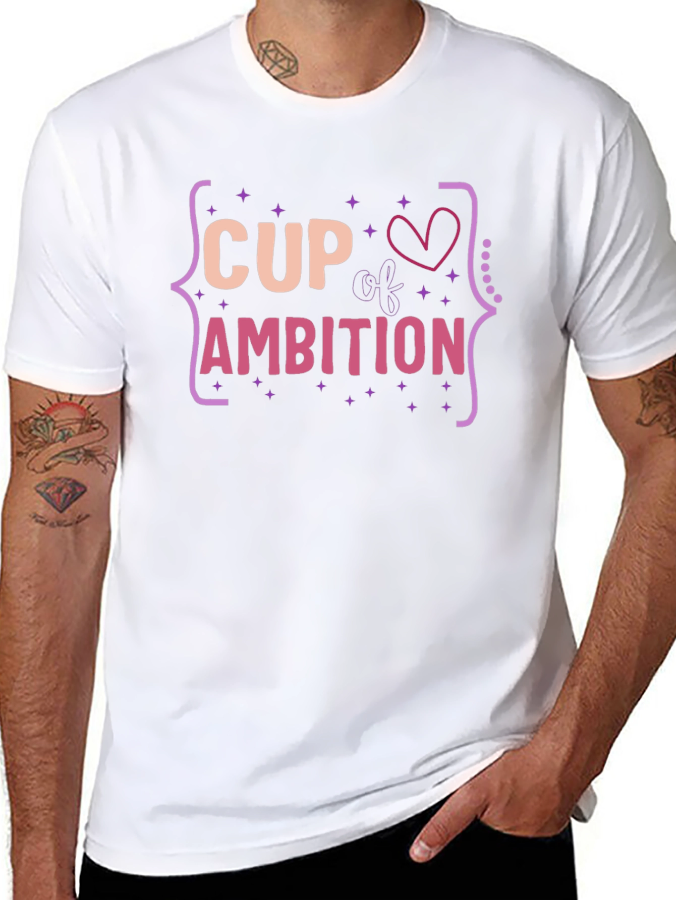 Cup of Ambition T-Shirt - Fun Graphic Tee