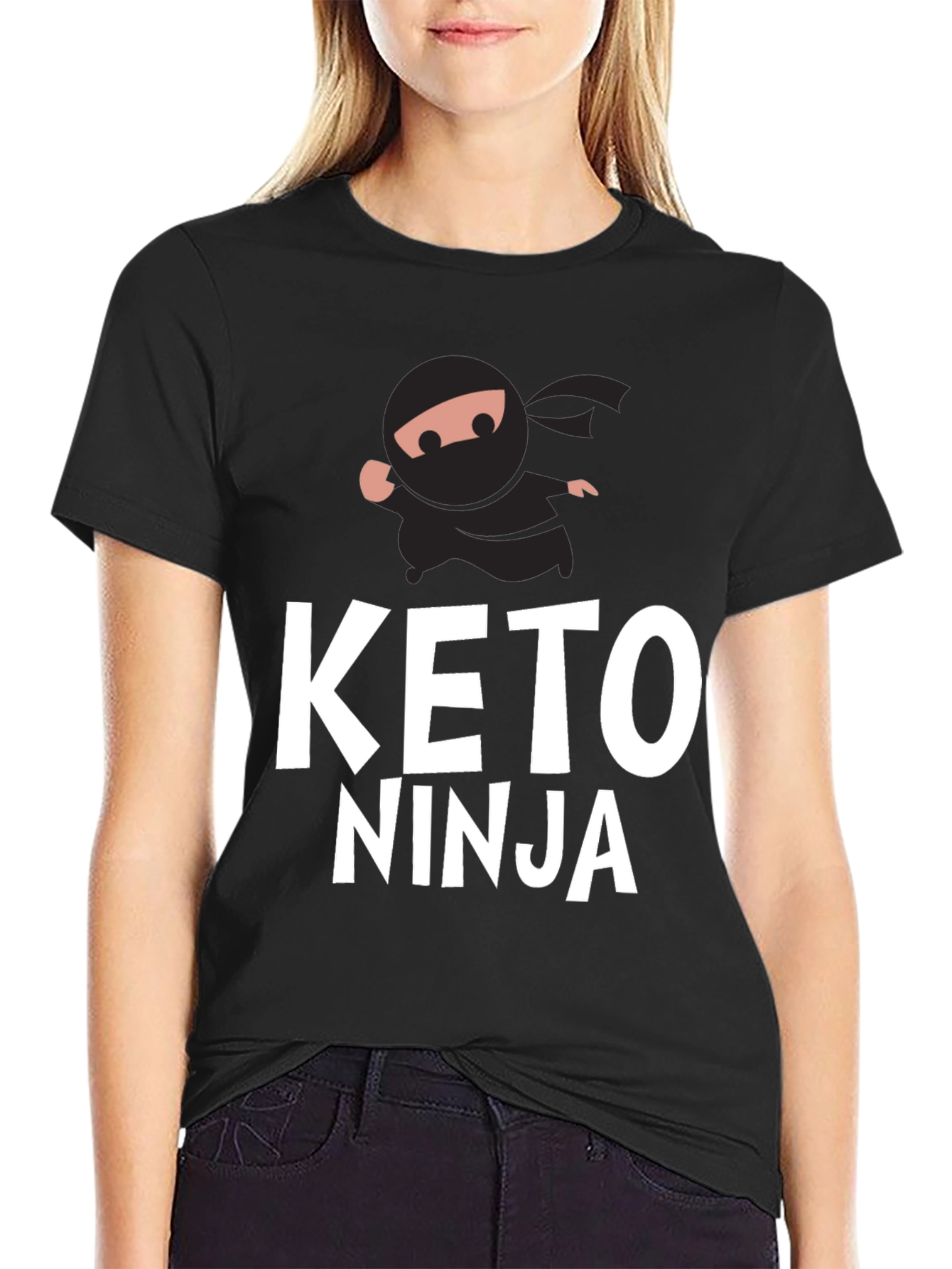 Keto Ninja Black T-Shirt - Mens Graphic Tee