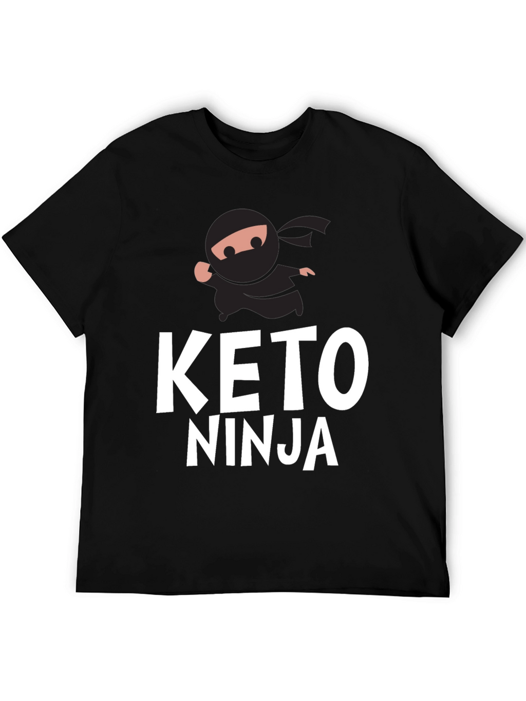 Keto Ninja Black T-Shirt - Mens Graphic Tee