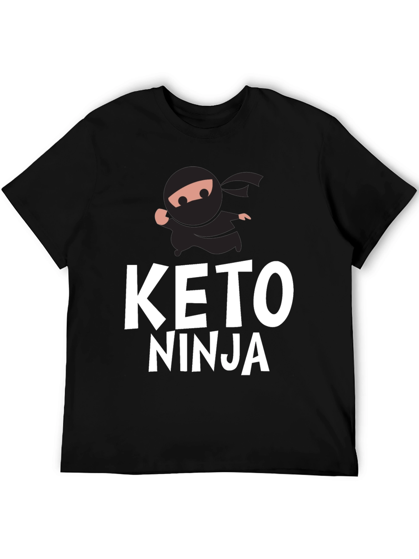Keto Ninja Black T-Shirt - Mens Graphic Tee