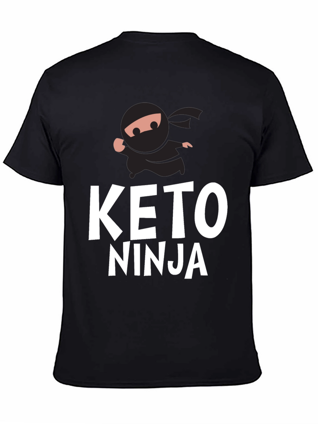 Keto Ninja Black T-Shirt - Mens Graphic Tee