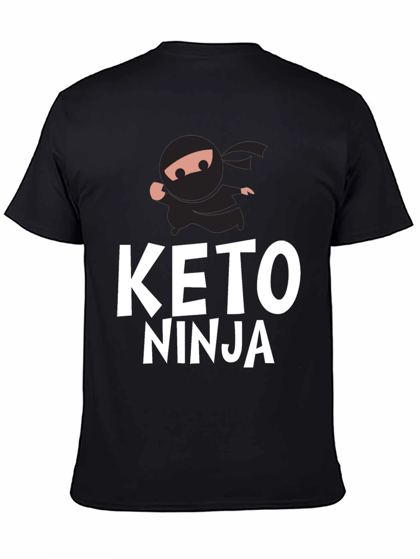 Keto Ninja Black T-Shirt - Mens Graphic Tee