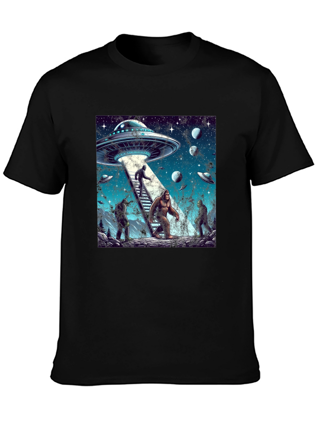 UFO Bigfoot Alien T-Shirt