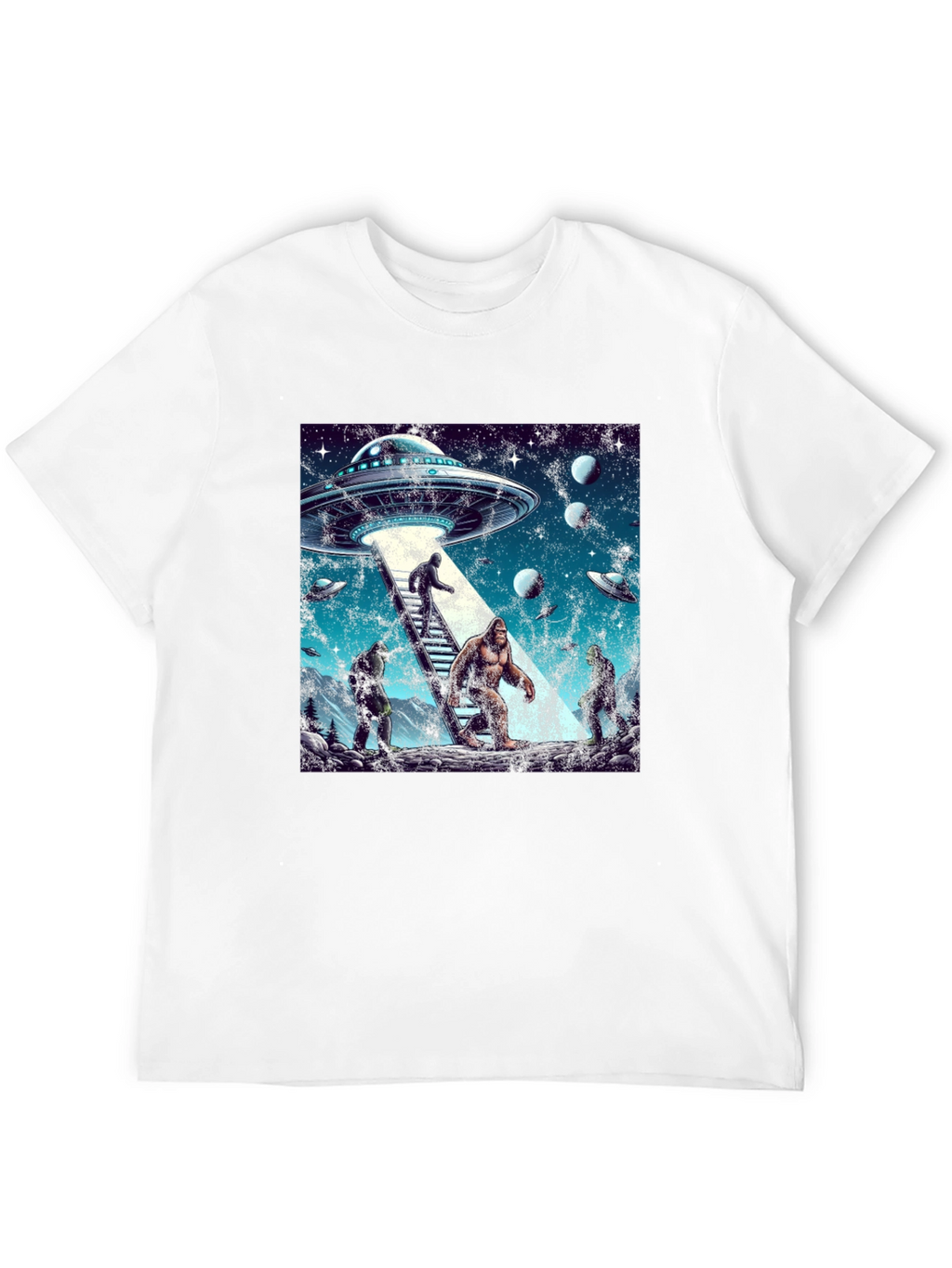 UFO Bigfoot Alien T-Shirt
