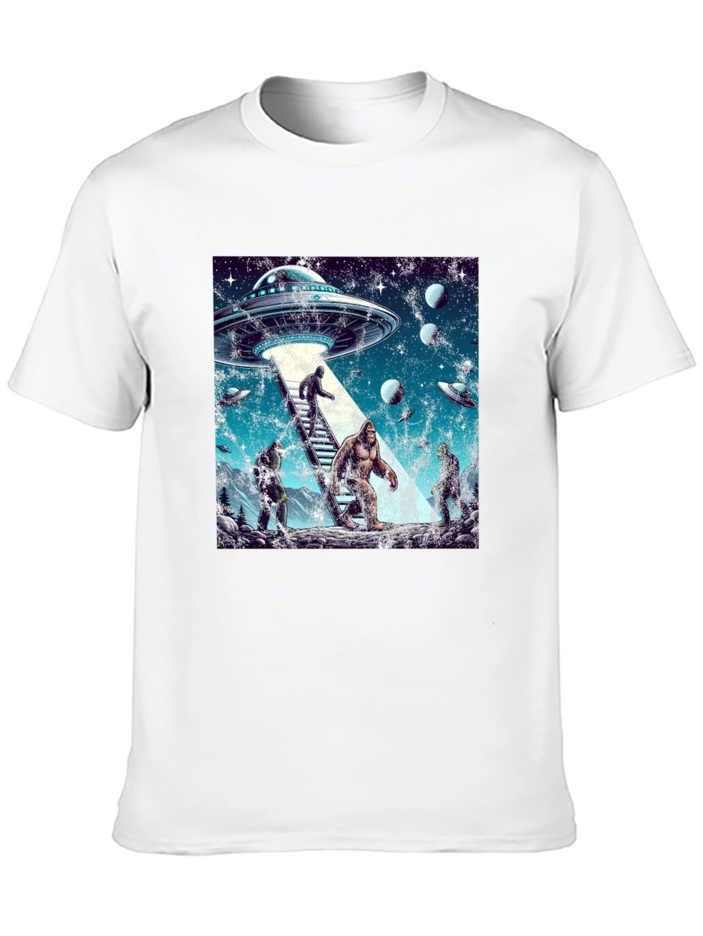 UFO Bigfoot Alien T-Shirt