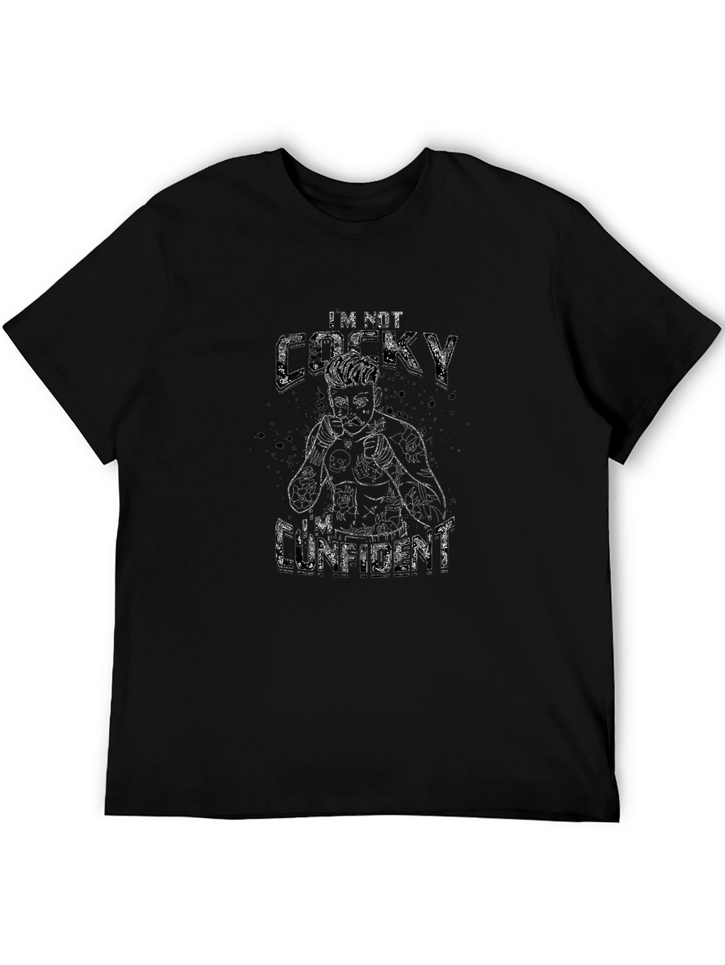 Im Not Cocky Confident Boxer Graphic T-Shirt