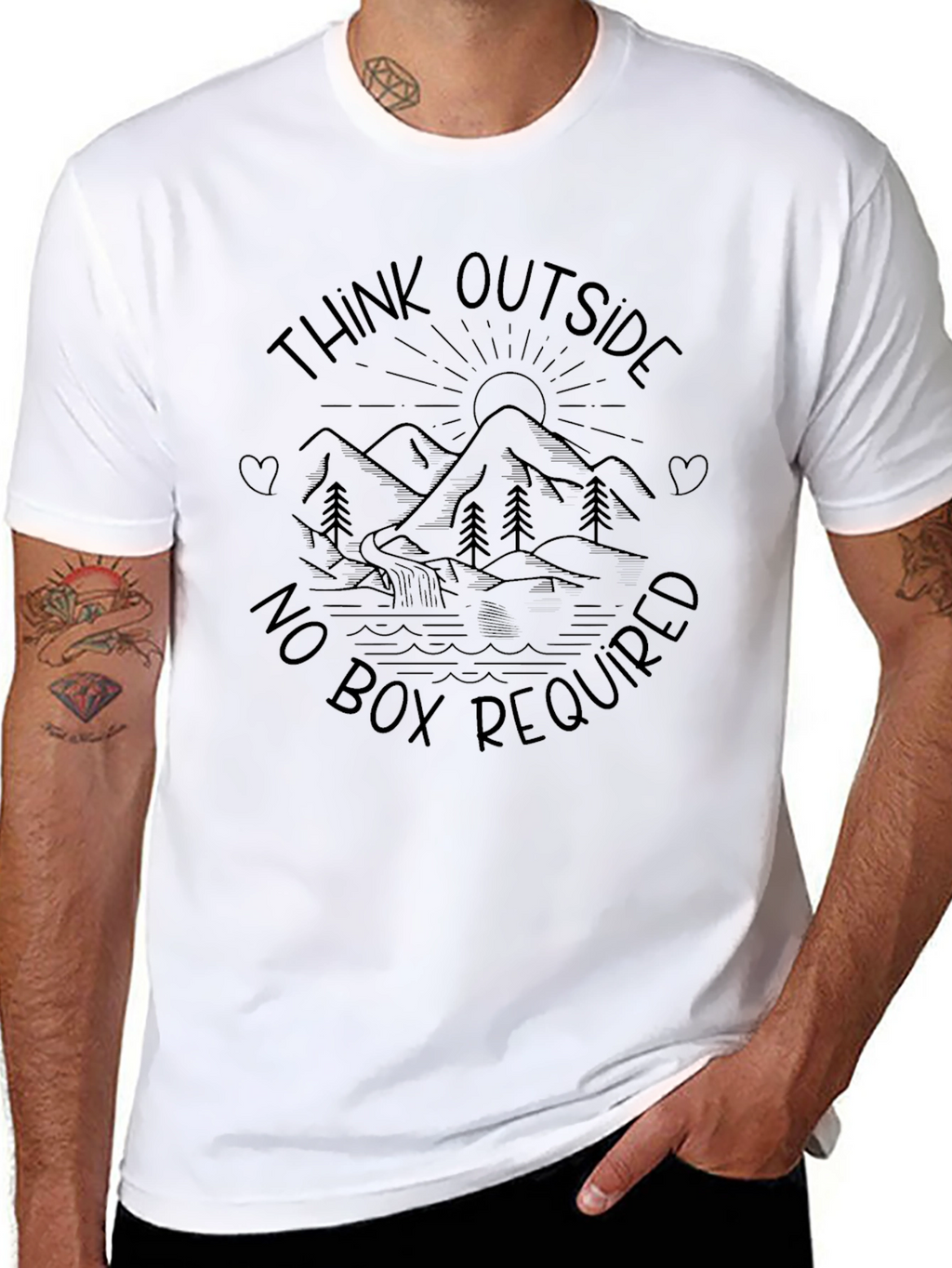 Think Outside T-Shirt - Adventure Awaits!