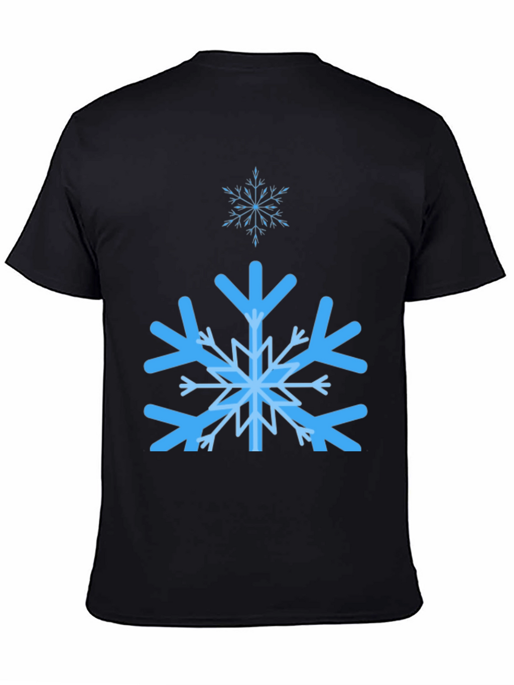 Snowflake Graphic Black T-Shirt