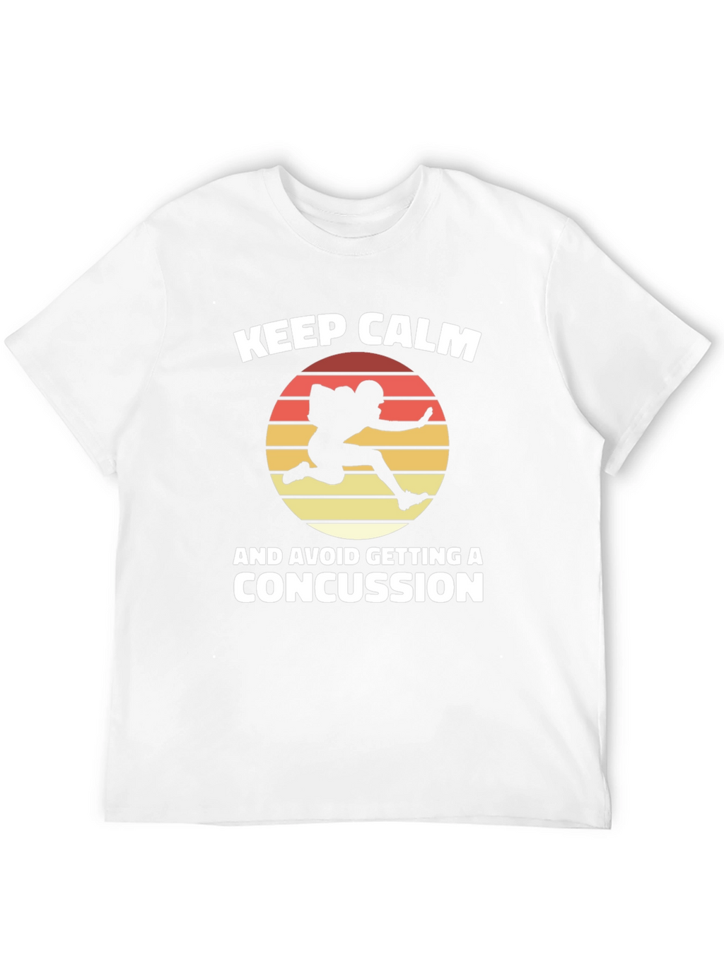 Keep Calm Concussion Football Graphic Tee