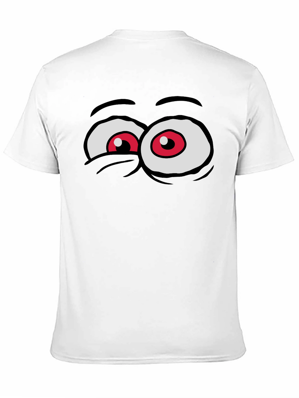 Cartoon Eyes Black T-Shirt