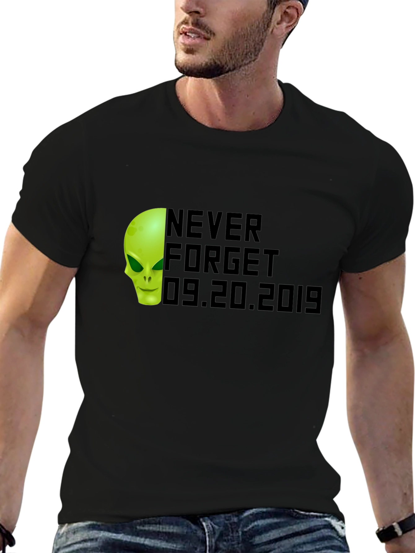 Never Forget 09.20.2019 Alien Graphic Tee