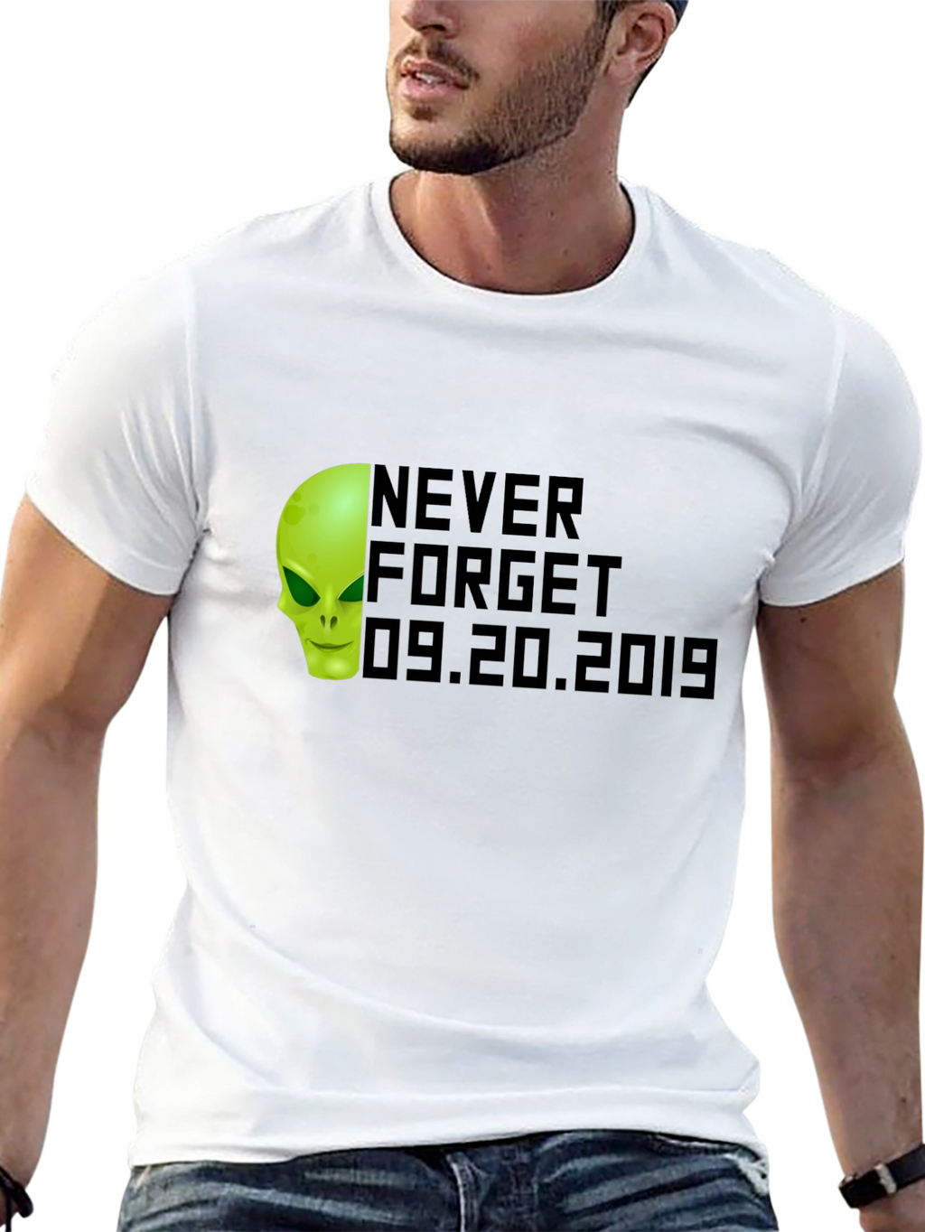 Never Forget 09.20.2019 Alien Graphic Tee