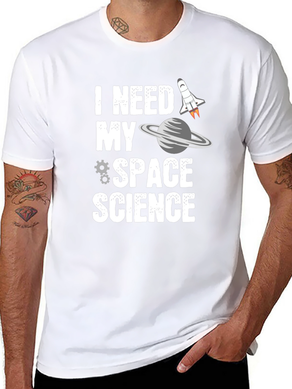 I Need My Space Science Graphic T-Shirt