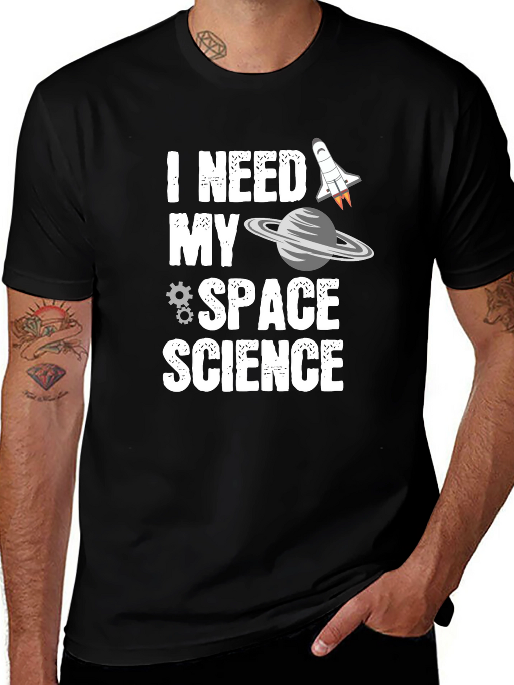I Need My Space Science Graphic T-Shirt