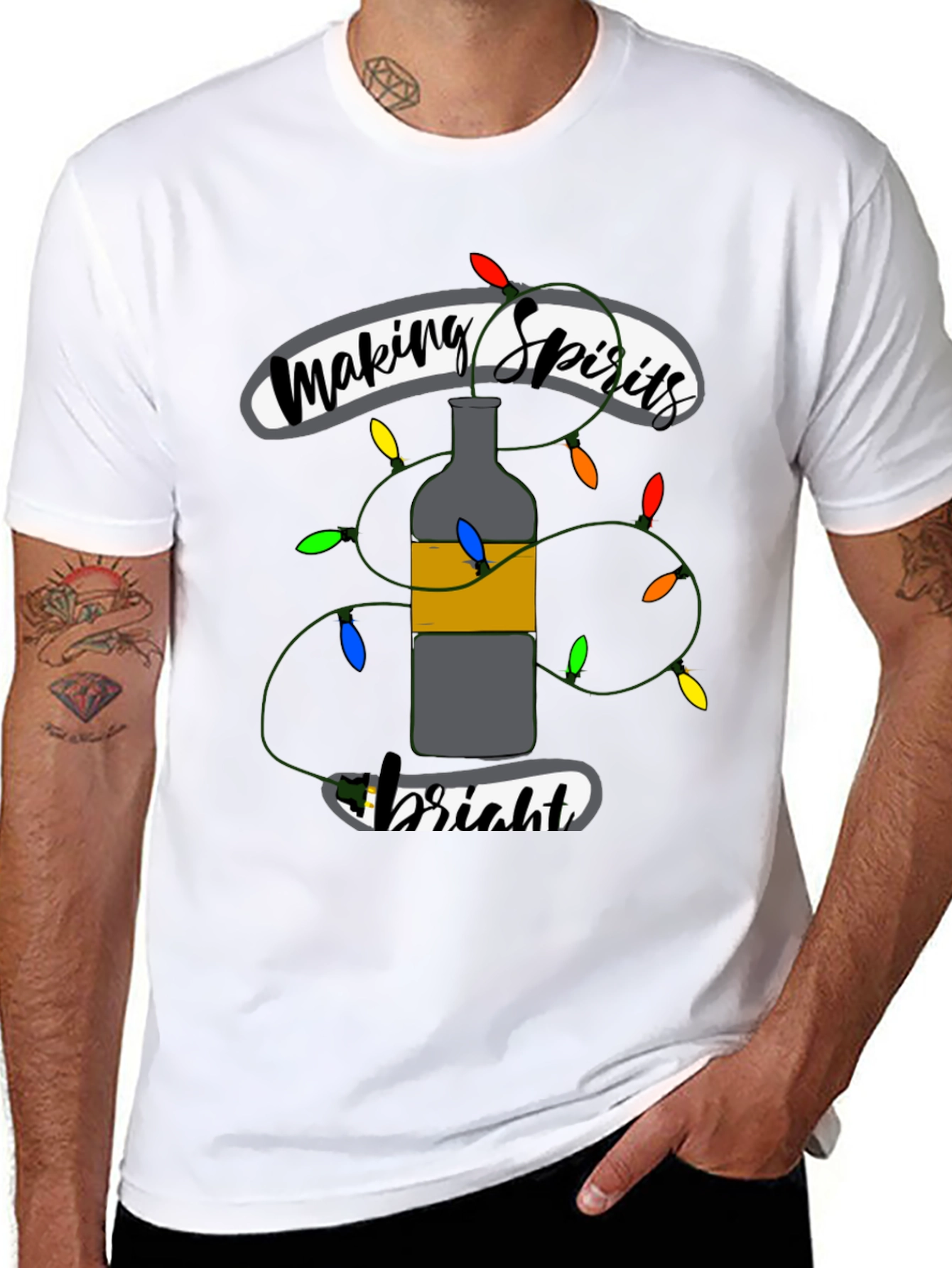 Making Spirits Bright Holiday T-Shirt